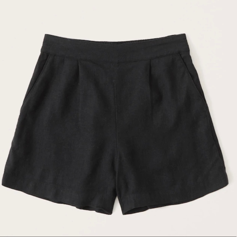 Linen-Blend Pull-On Shorts